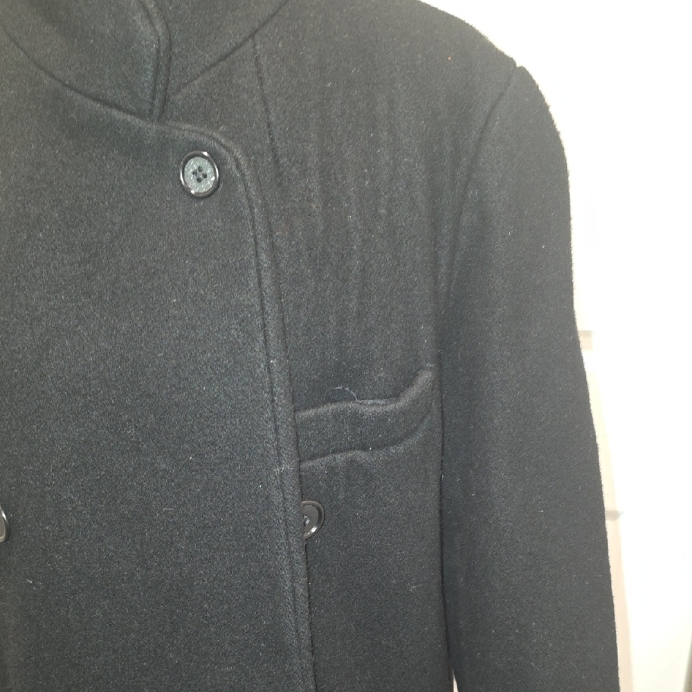 Ashley Scott Black Women's Trench Coat - Picture 6 of 11